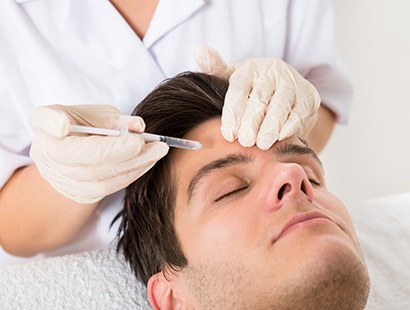 Male patient receiving BOTOX in New Bedford