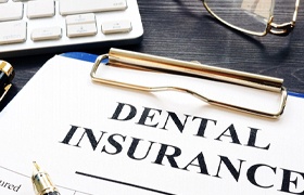 Dental insurance form for cost of Invisalign in New Bedford